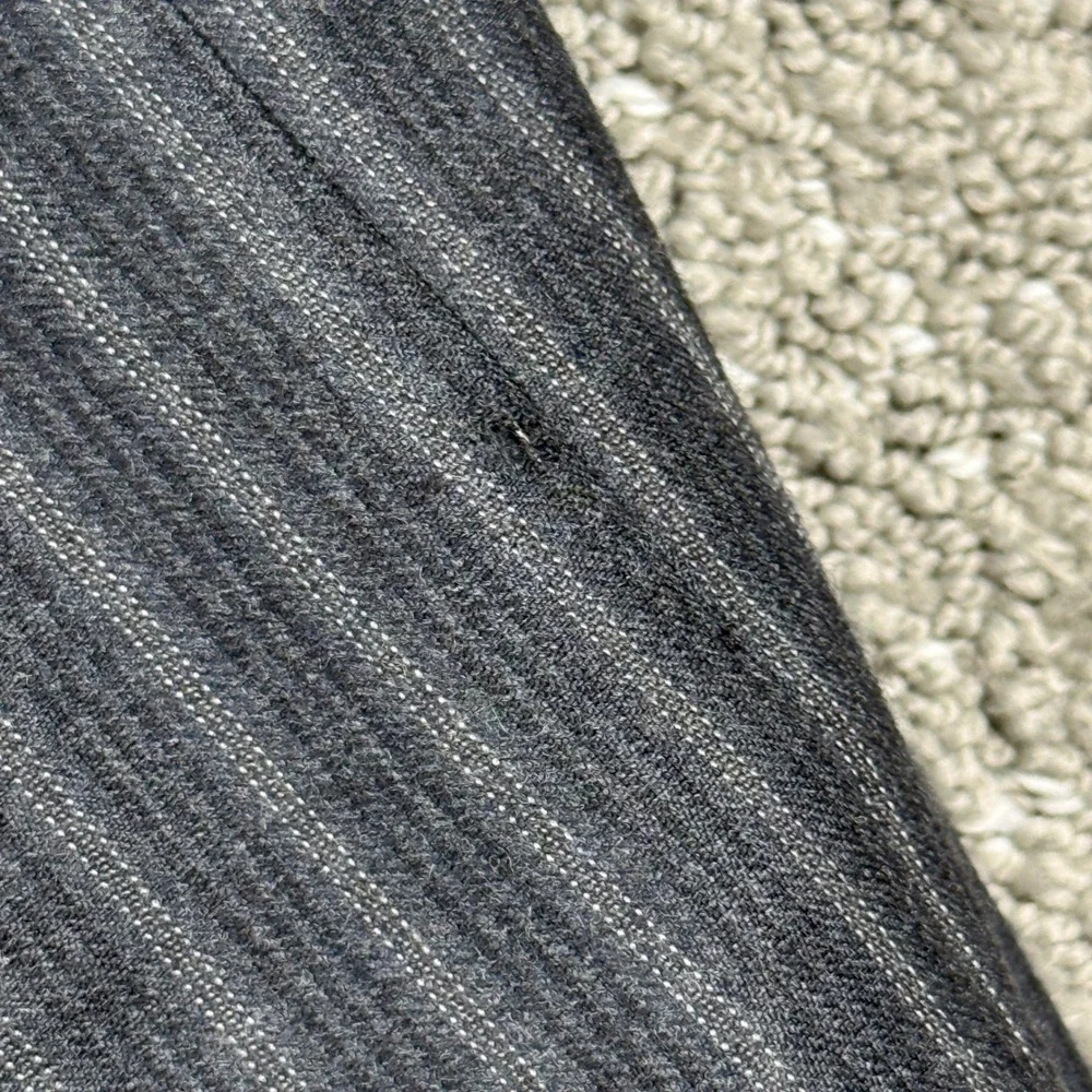 Naldini Blazer Mens 42R Grey Pinstripe Super 150s Wool 3 Button Suit Jacket Luxe